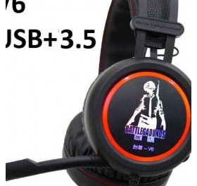 Headphone có mic chuyên game V6 Jack 3.5mm